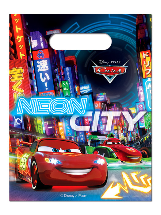Пакеты подарочные "Тачки. Неоновый город" / Cars Neon