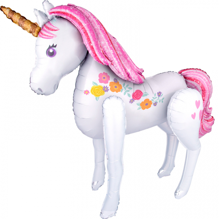 Шар Ходячая Фигура, Волшебный Единорог / Magical Unicorn (в упаковке)