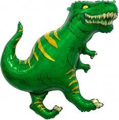 Шар Мини-Фигура, Динозавр Тираннозавр, Зеленый (в упаковке)