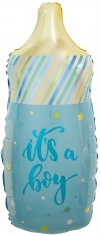 Шар Мини-фигура, Бутылочка для малыша (звездочки), Голубой (в упаковке)